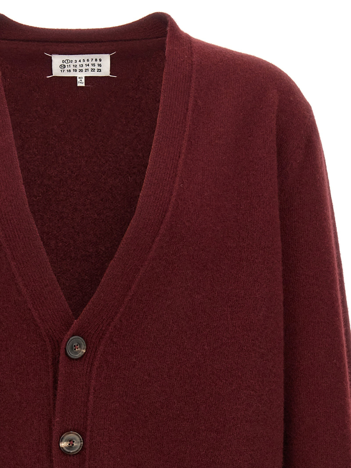 Maison Margiela Wool Cardigan Red, view 3