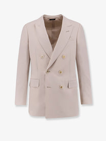 Tom Ford Men's Cashmere and Silk Blazer White
