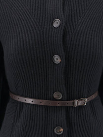 Brunello Cucinelli Women's Cashmere and Silk Blend Cardigan Black