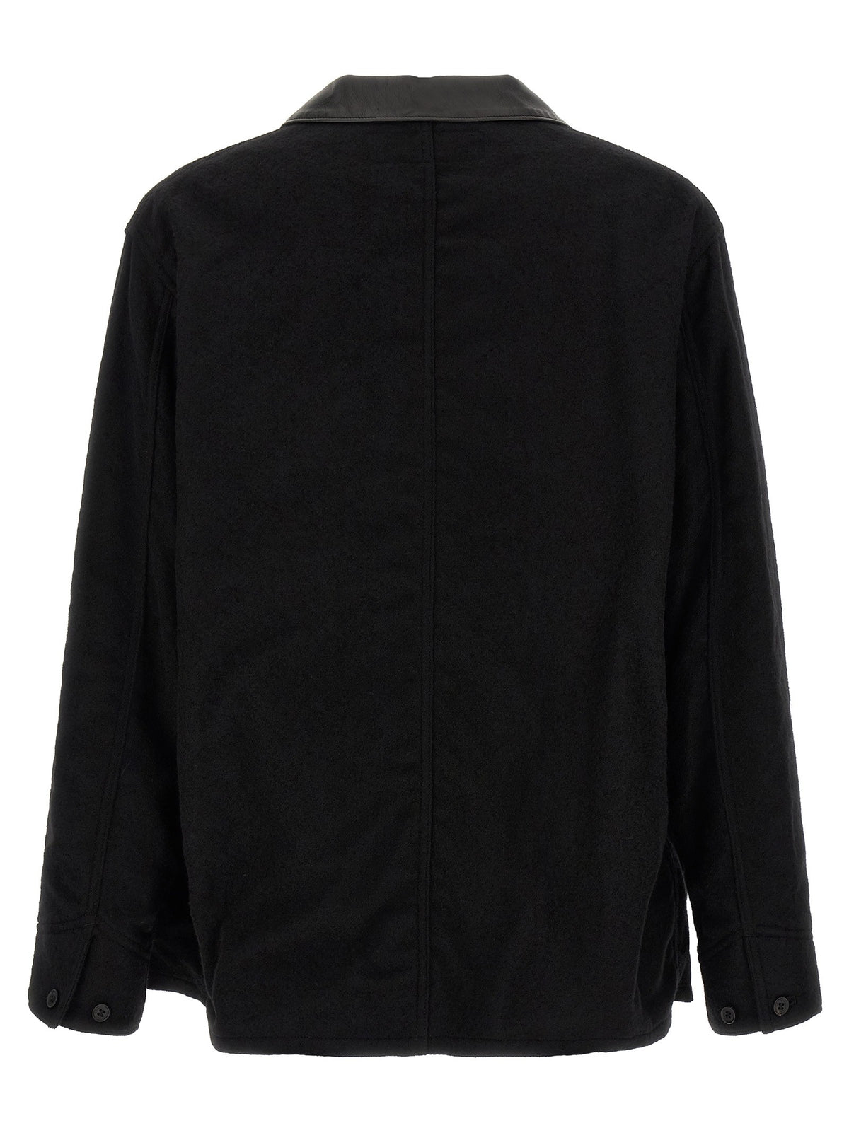 Comme Des Garҫons Homme Wool Cloth Jacket Black