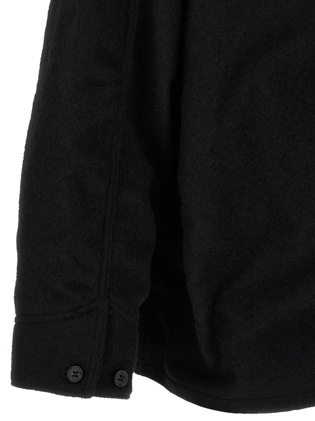 Comme Des Garҫons Homme Wool Cloth Jacket Black
