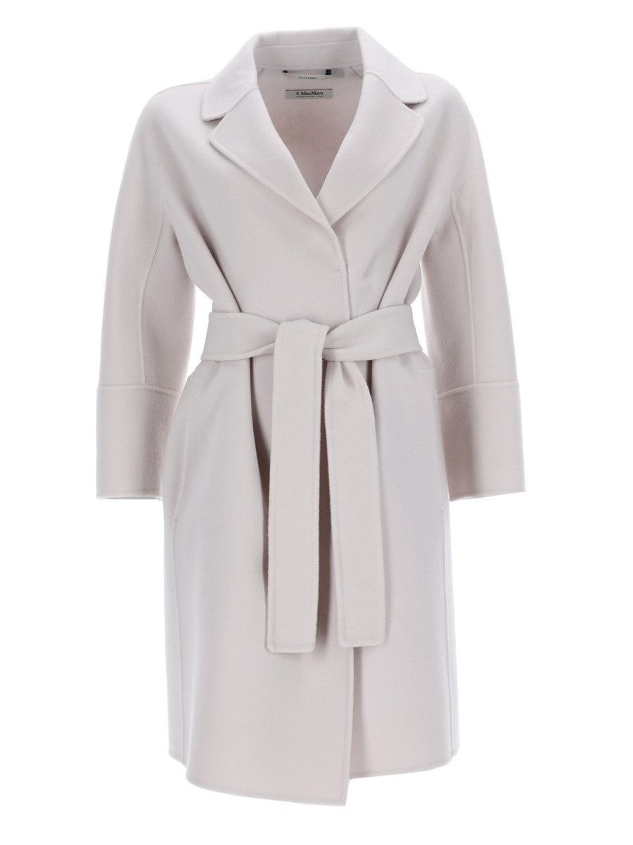 S MAX MARA Women's Wool Coat White