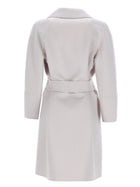 S MAX MARA Women's Wool Coat White, view 2