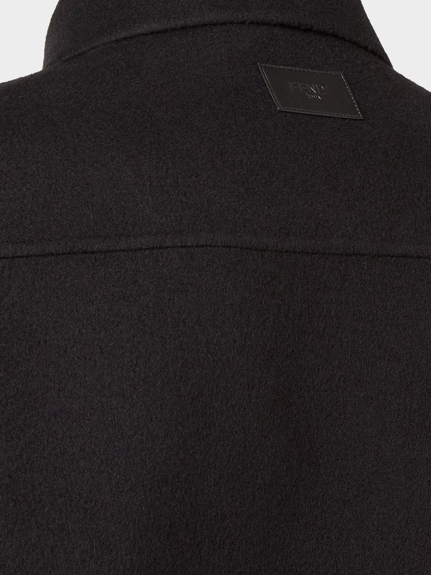 Fendi Men's Wool Coat Black