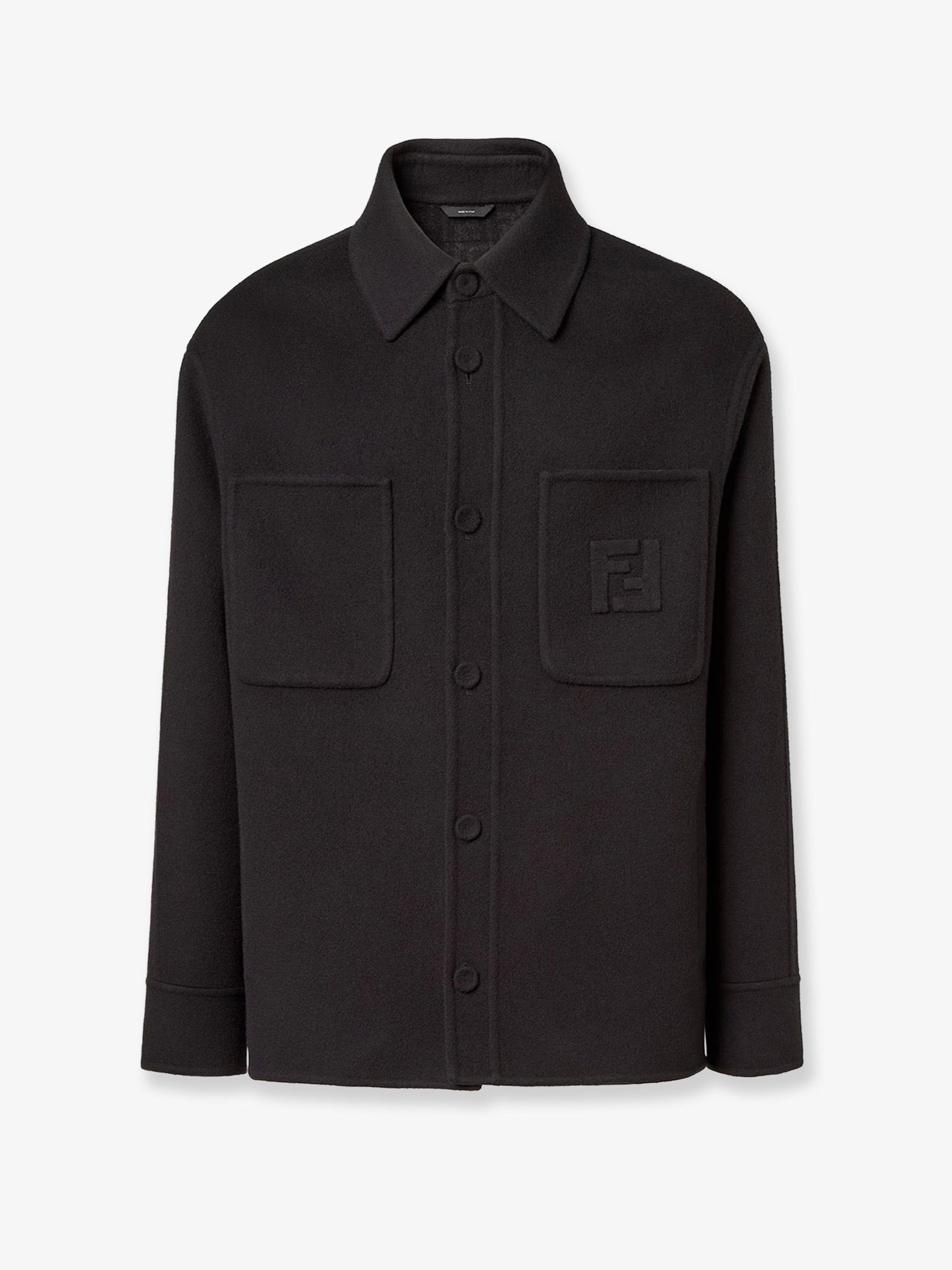 Fendi Men's Wool Coat Black
