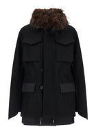 Sacai Wool Coat Black