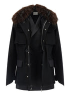 Sacai Wool Coat Black, view 2