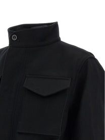Sacai Wool Coat Black