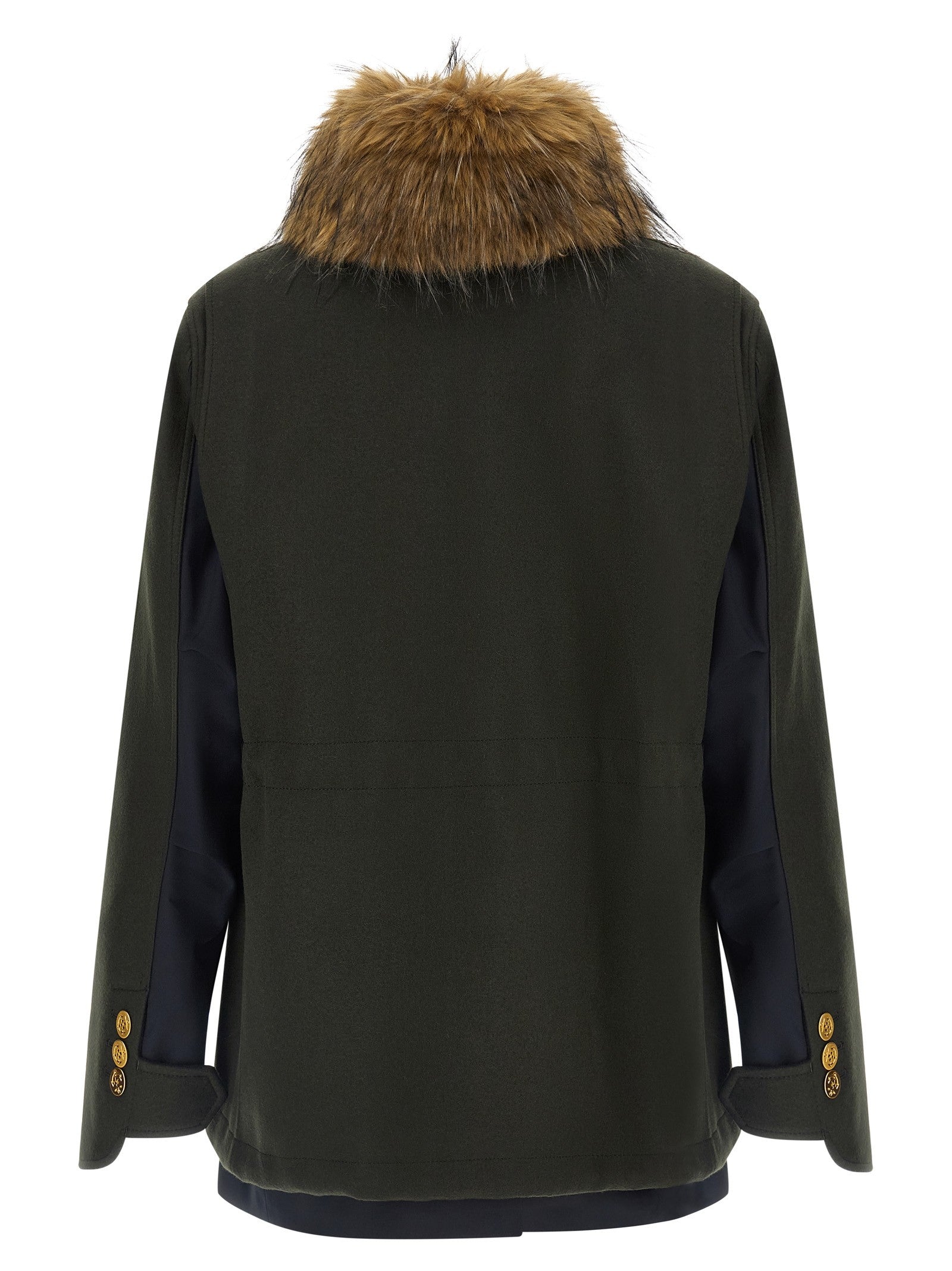 Sacai Wool Coat Green