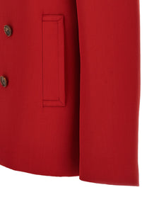 AURALEE Wool Coat Red