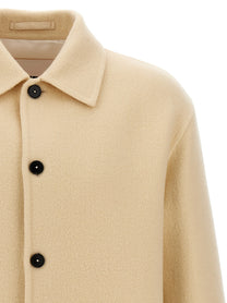 Jil Sander Wool Coat Beige