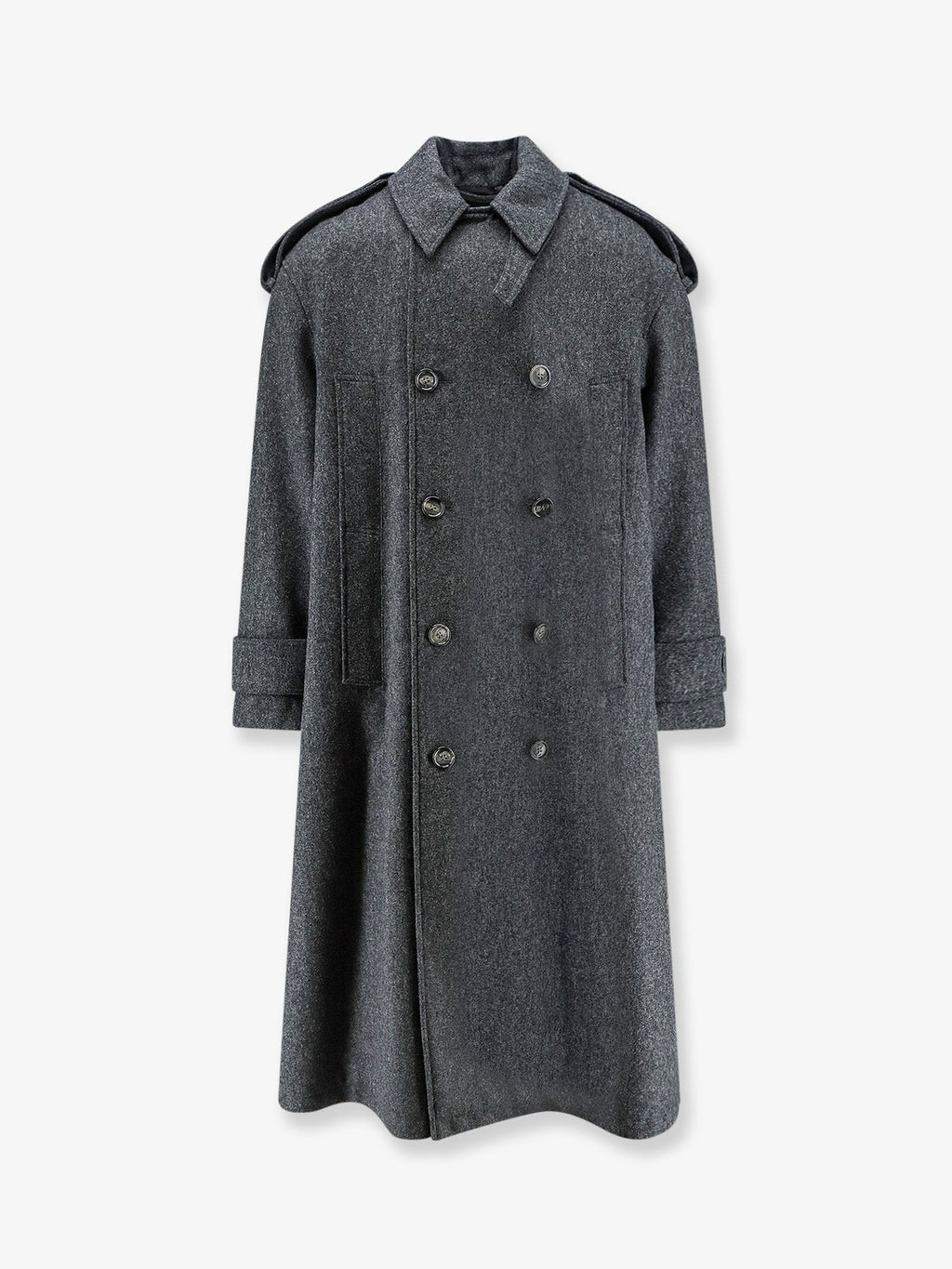 Ami Paris Men's Wool Coat Grey