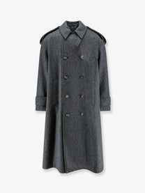 Ami Paris Men's Wool Coat Grey
