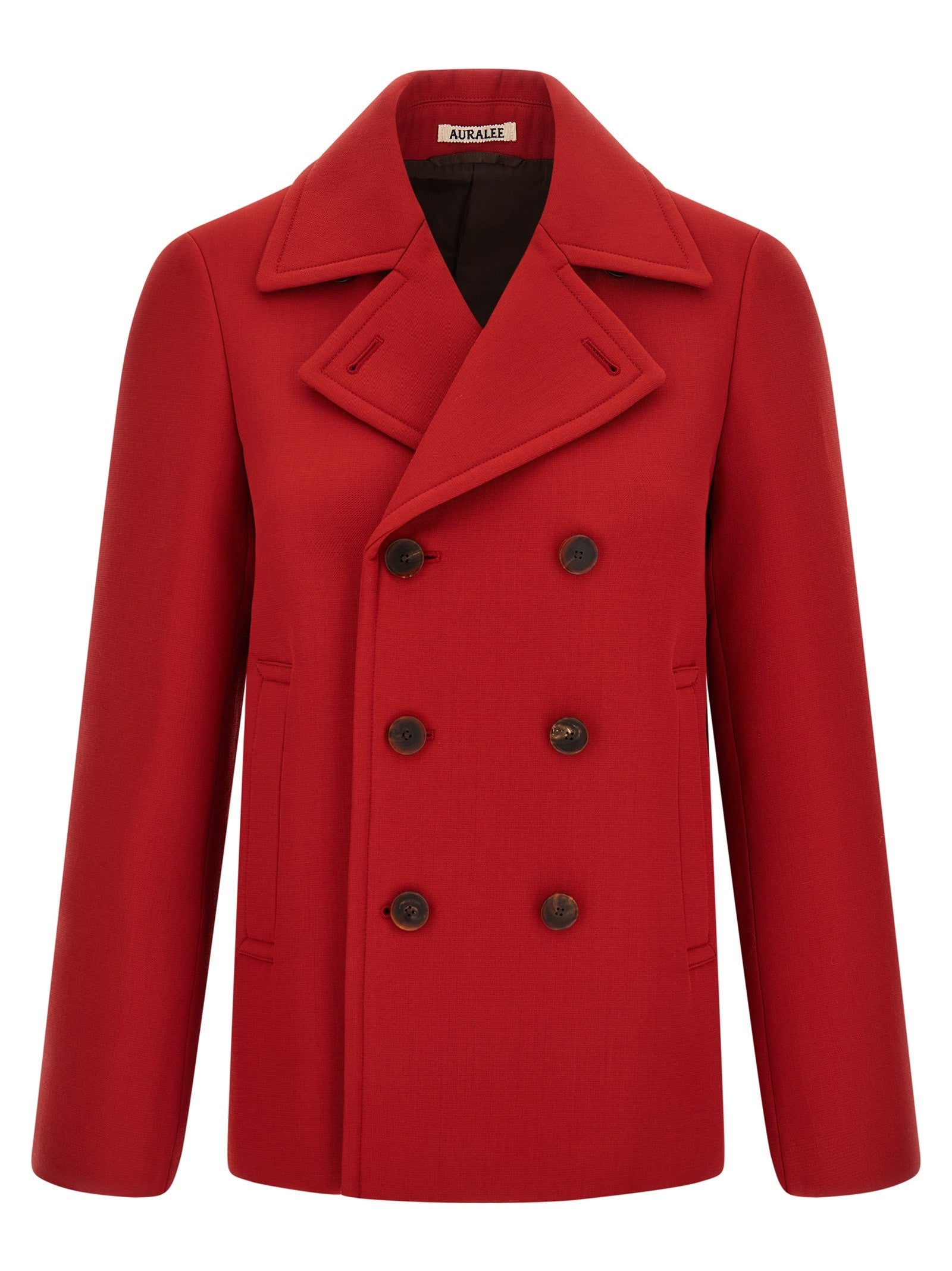 AURALEE Wool Coat Red
