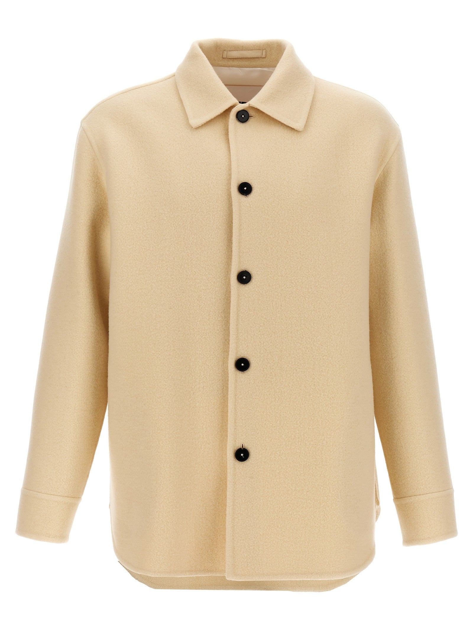 Jil Sander Wool Coat Beige