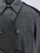 Ami Paris Men's Wool Coat Grey, view 3