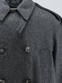 Ami Paris Men's Wool Coat Grey