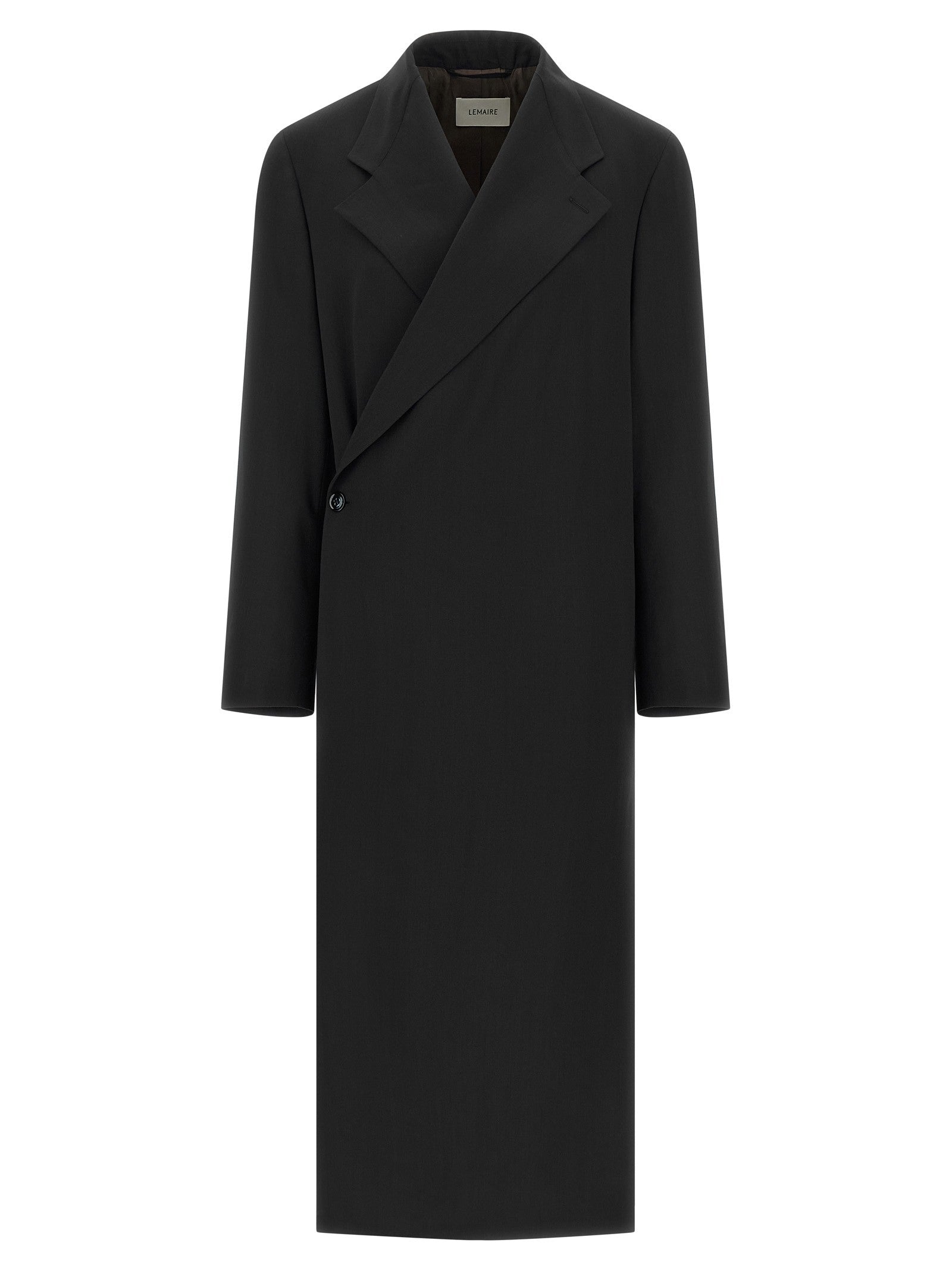 Lemaire Wool Crêpe Coat Blue