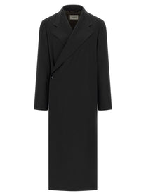 Lemaire Wool Crêpe Coat Blue
