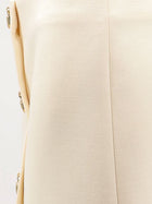 Gucci Women's Wool Crêpe Skirt White, view 3