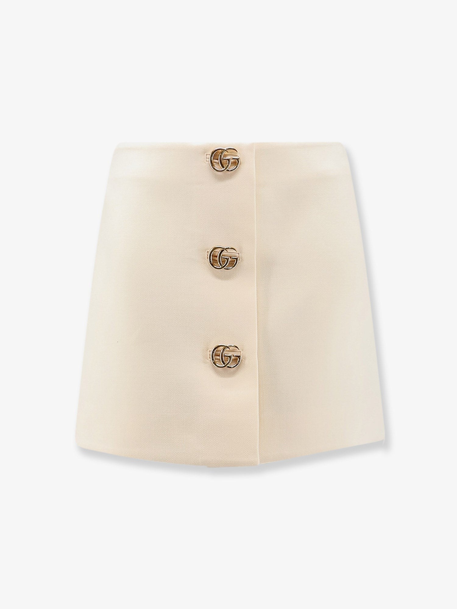 Gucci Women's Wool Crêpe Skirt White