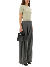 Maison Margiela Women's Wool Crew Neck Shirt Green