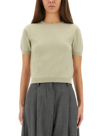Maison Margiela Women's Wool Crew Neck Shirt Green
