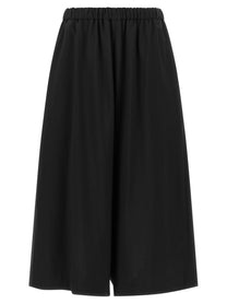 Comme Des Garçons Wool Culotte Pants Black