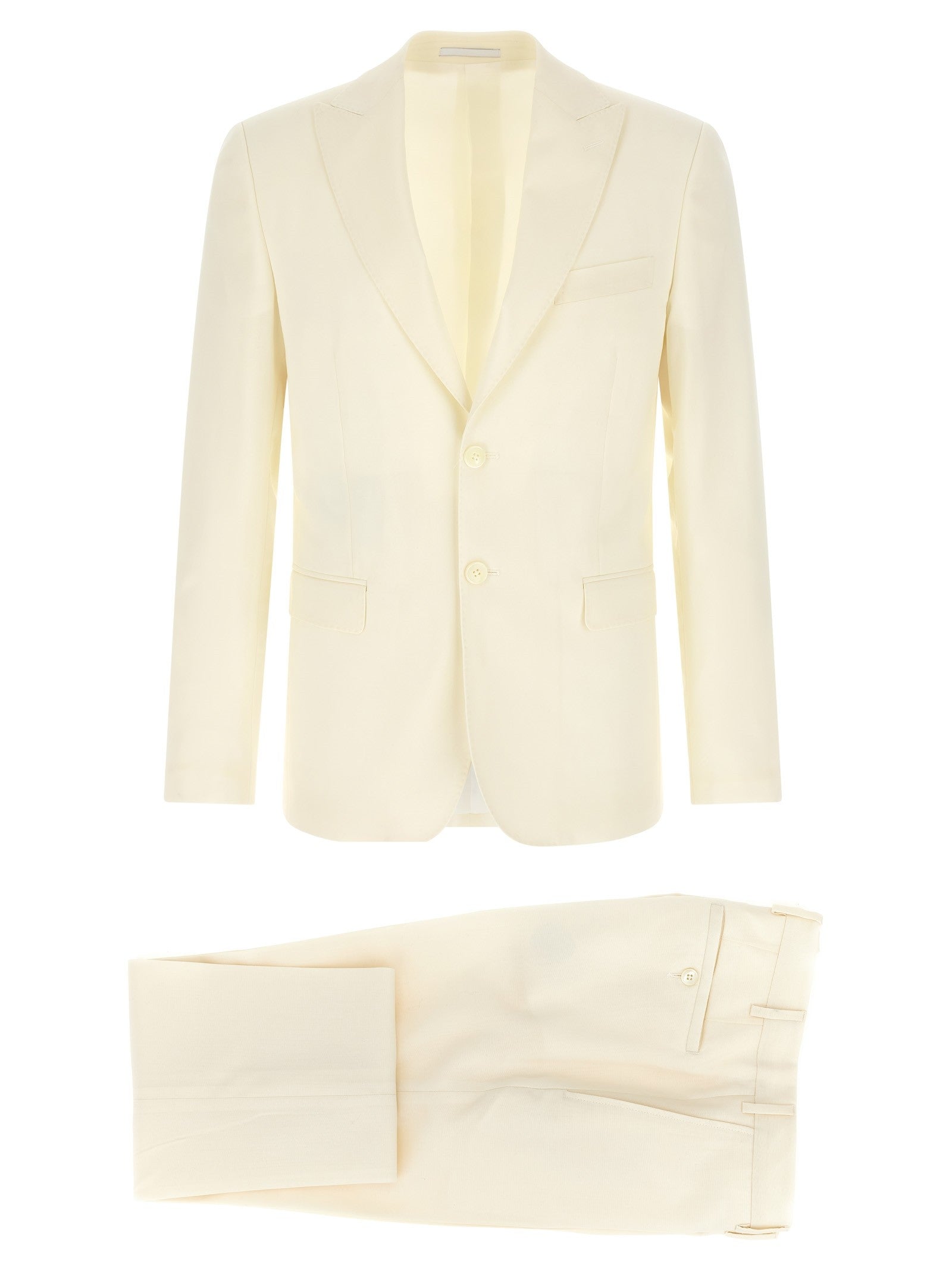 Pal Zileri Wool Dress Ceremony Line White