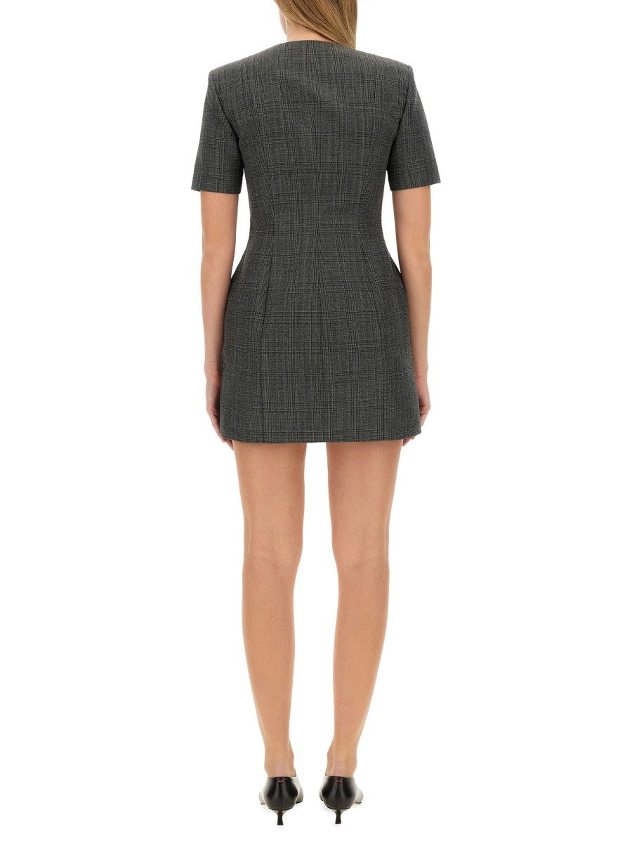 MSGM Women's Wool Dress Grey MSGM