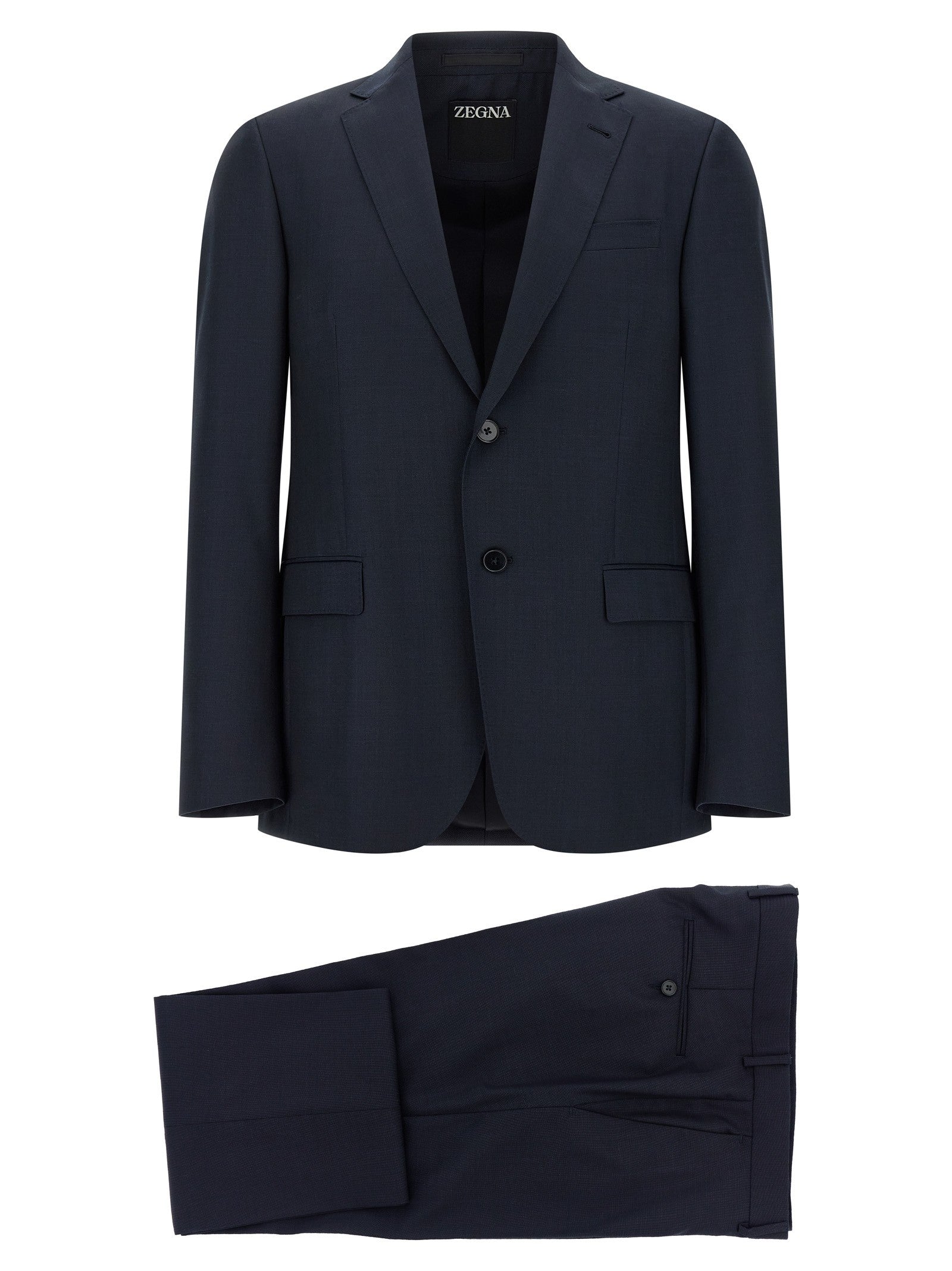 Zegna Wool Dress Blue