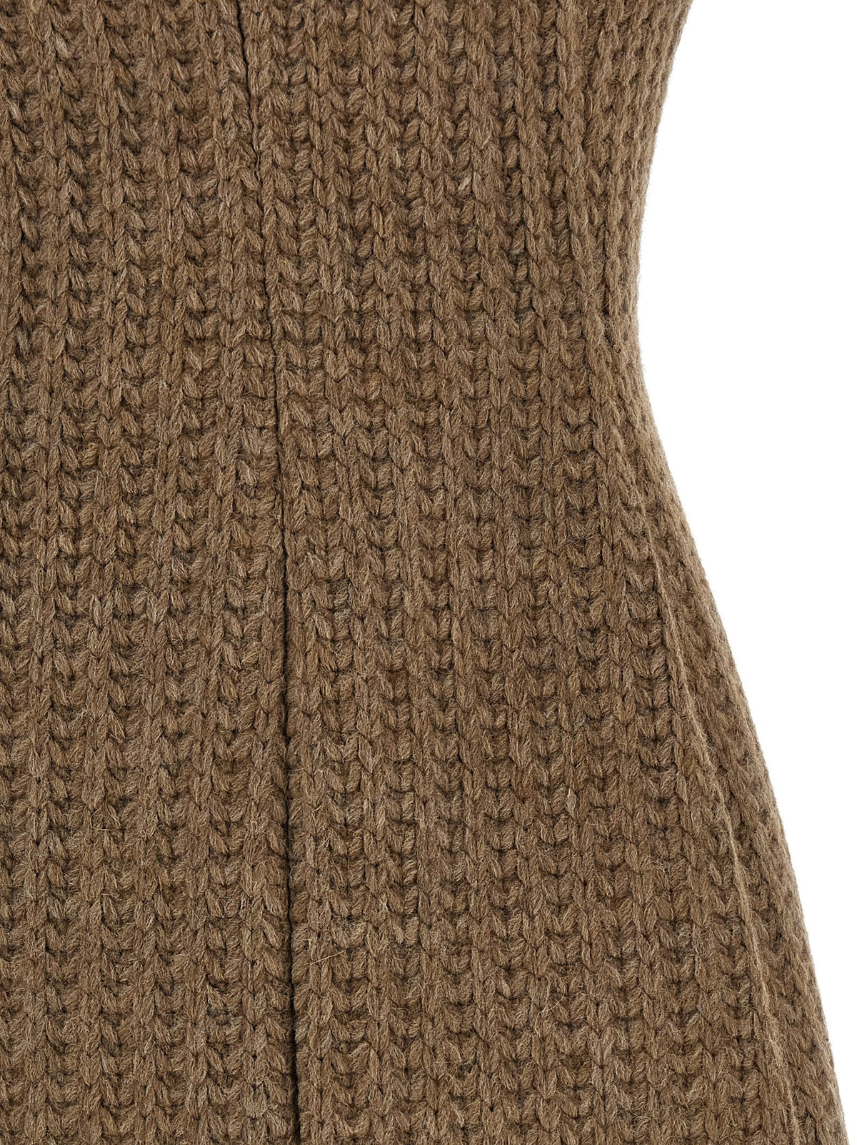 Giuseppe Di Morabito Wool Dress Brown, view 4