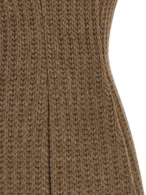 Giuseppe Di Morabito Wool Dress Brown, view 4