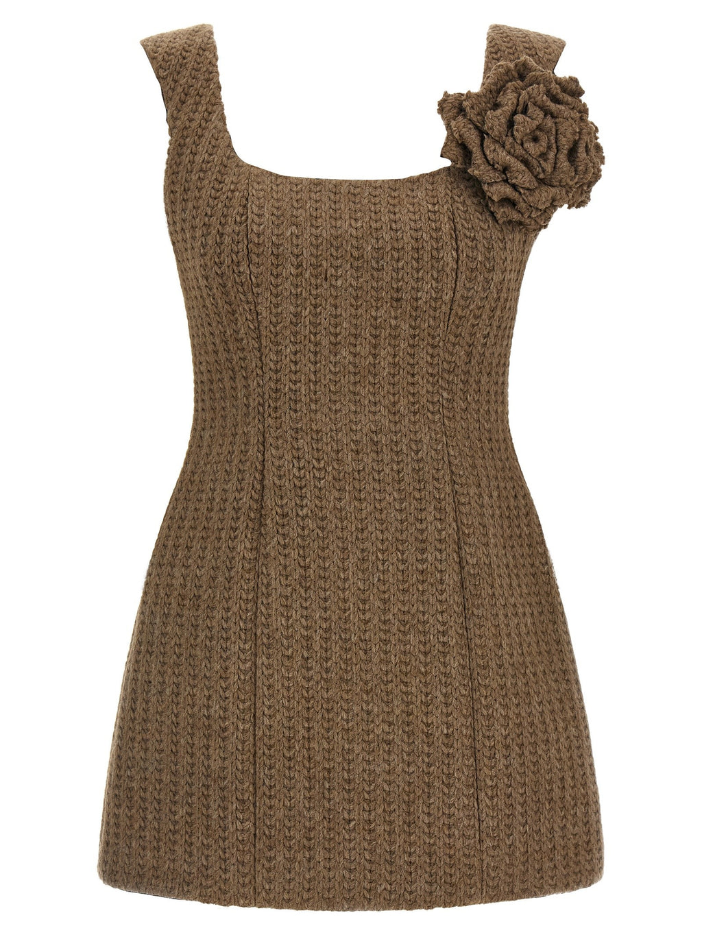 Giuseppe Di Morabito Wool Dress Brown