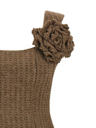 Giuseppe Di Morabito Wool Dress Brown, view 3