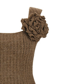 Giuseppe Di Morabito Wool Dress Brown, view 3