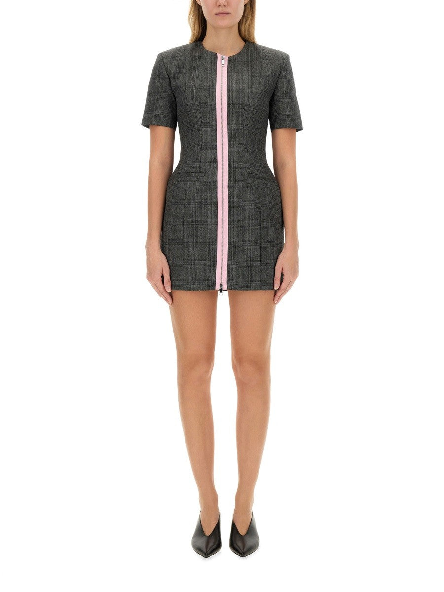 MSGM Women's Wool Dress Grey MSGM