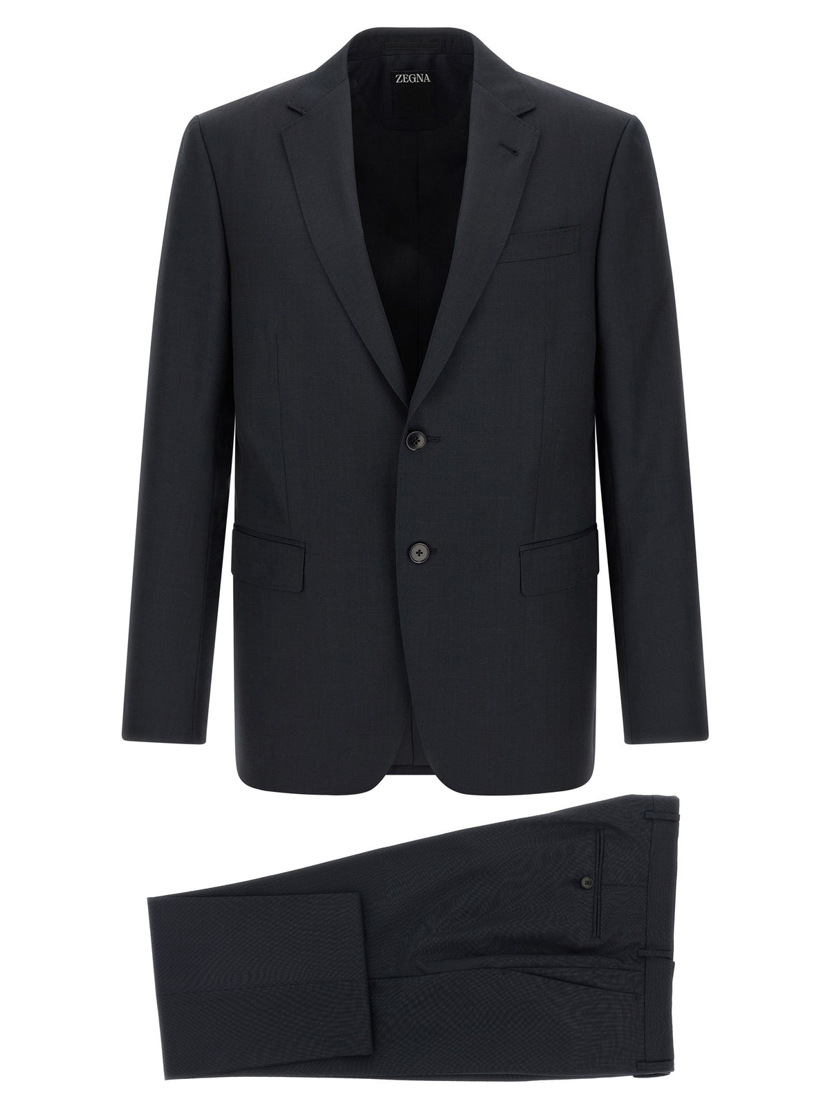 Zegna Wool Dress Blue