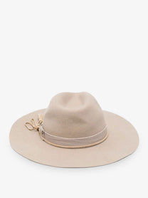 Golden Goose Women's Wool Fedora Hat Beige, view 2
