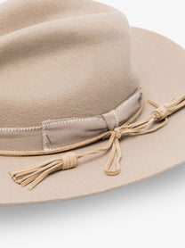 Golden Goose Women's Wool Fedora Hat Beige, view 3