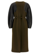 Fendi Wool Felt Coat Green, view 3