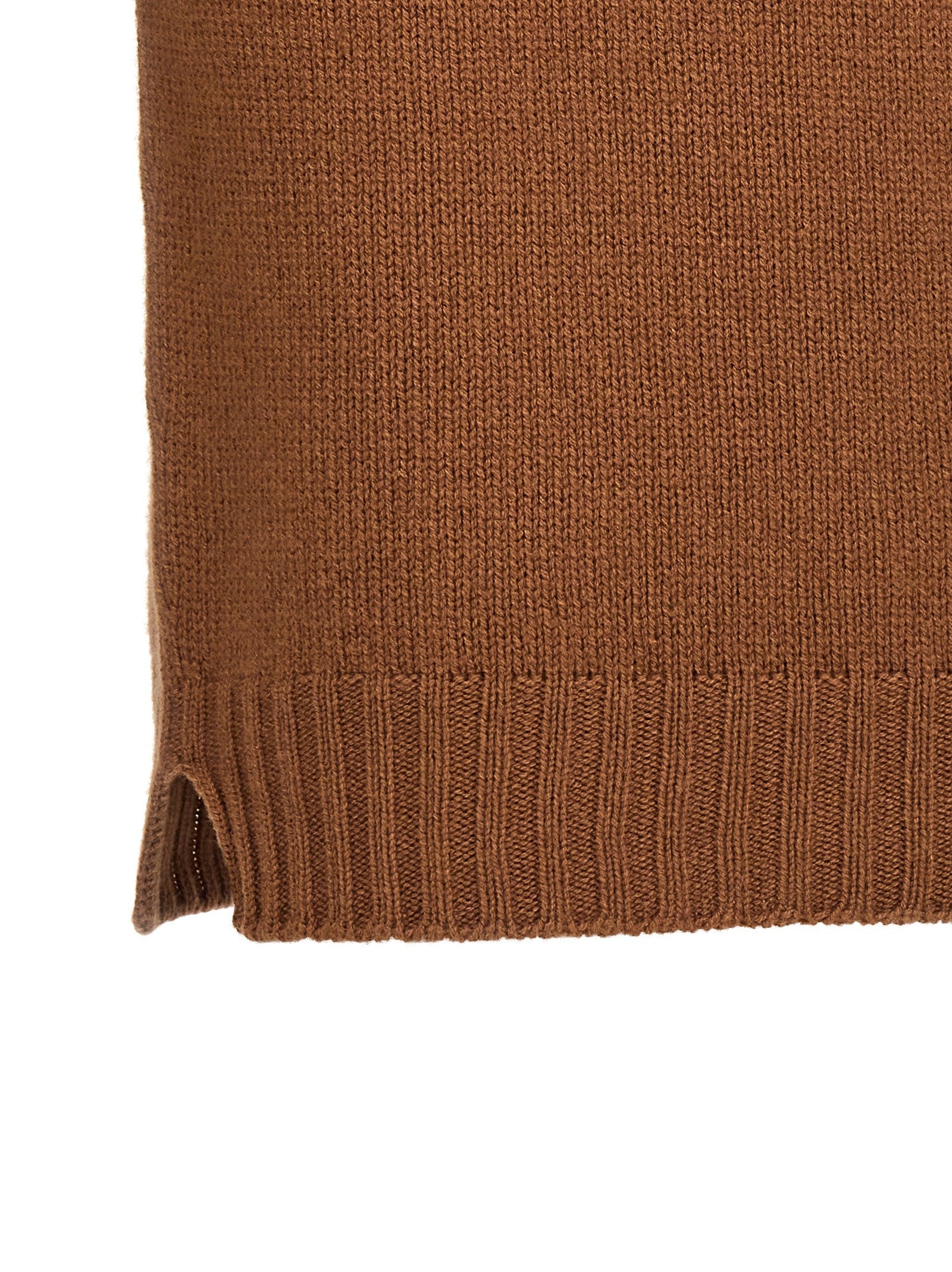 ma' ry' ya Wool Hooded Sweater Brown