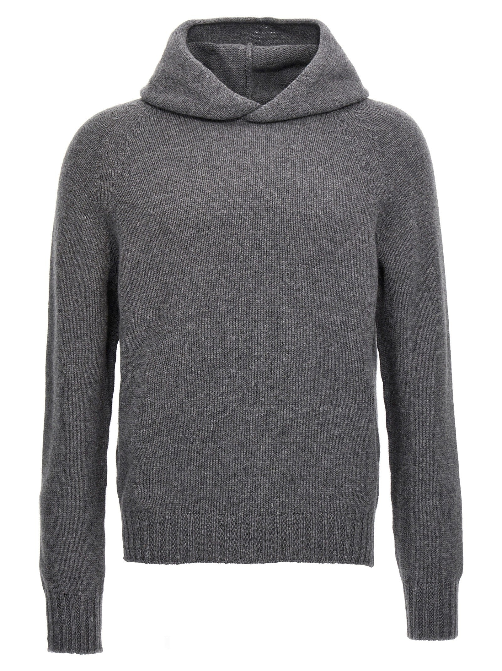ma' ry' ya Wool Hooded Sweater Grey