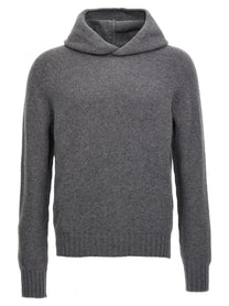 ma' ry' ya Wool Hooded Sweater Grey