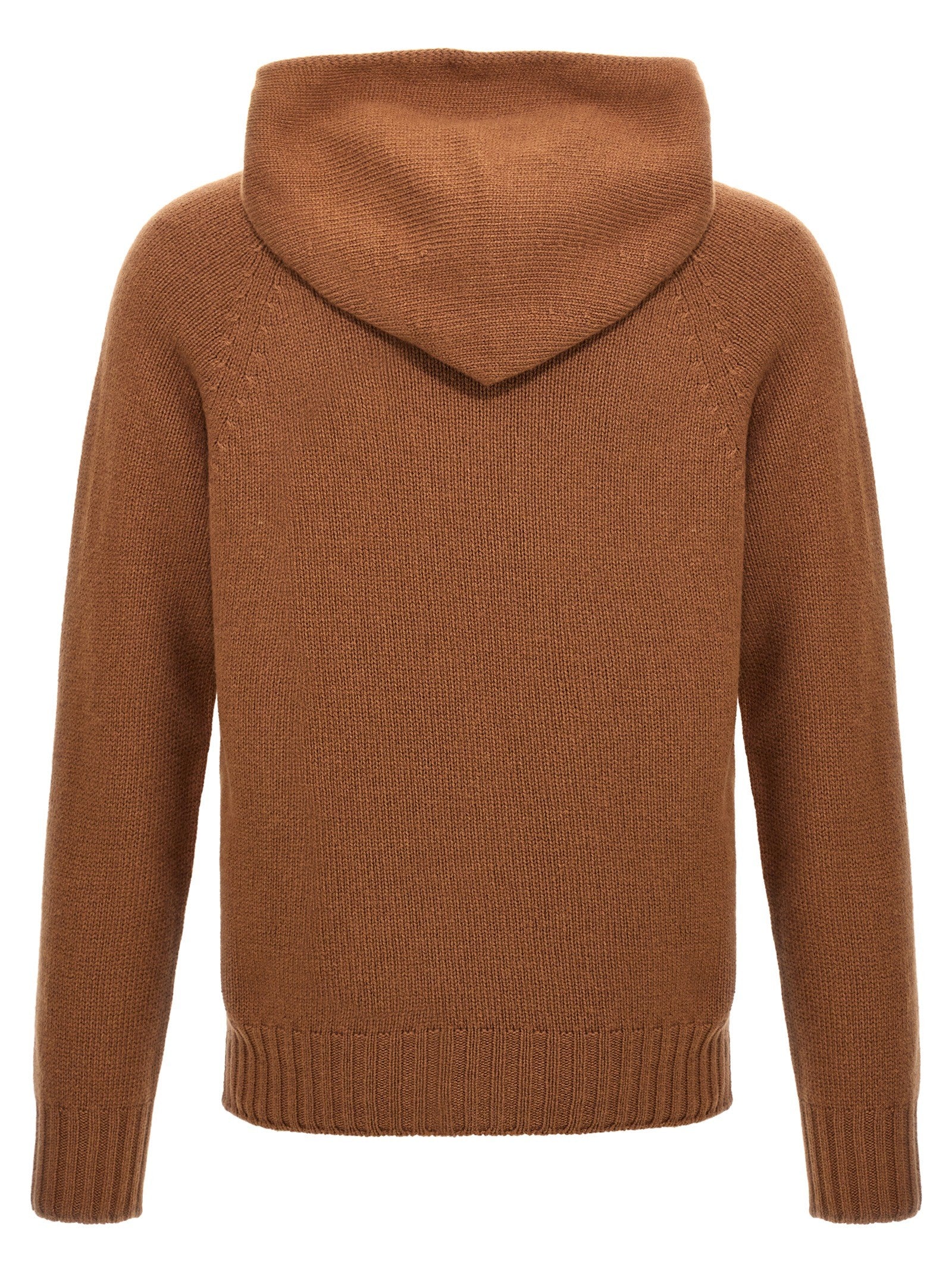 ma' ry' ya Wool Hooded Sweater Brown