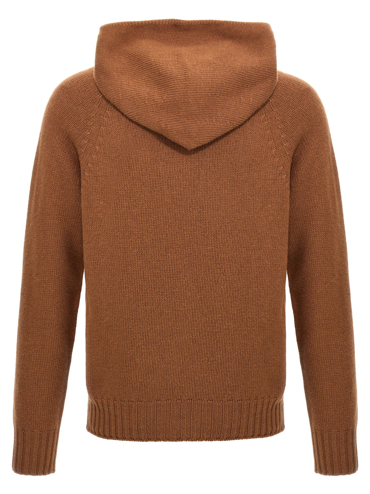 ma' ry' ya Wool Hooded Sweater Brown, view 2