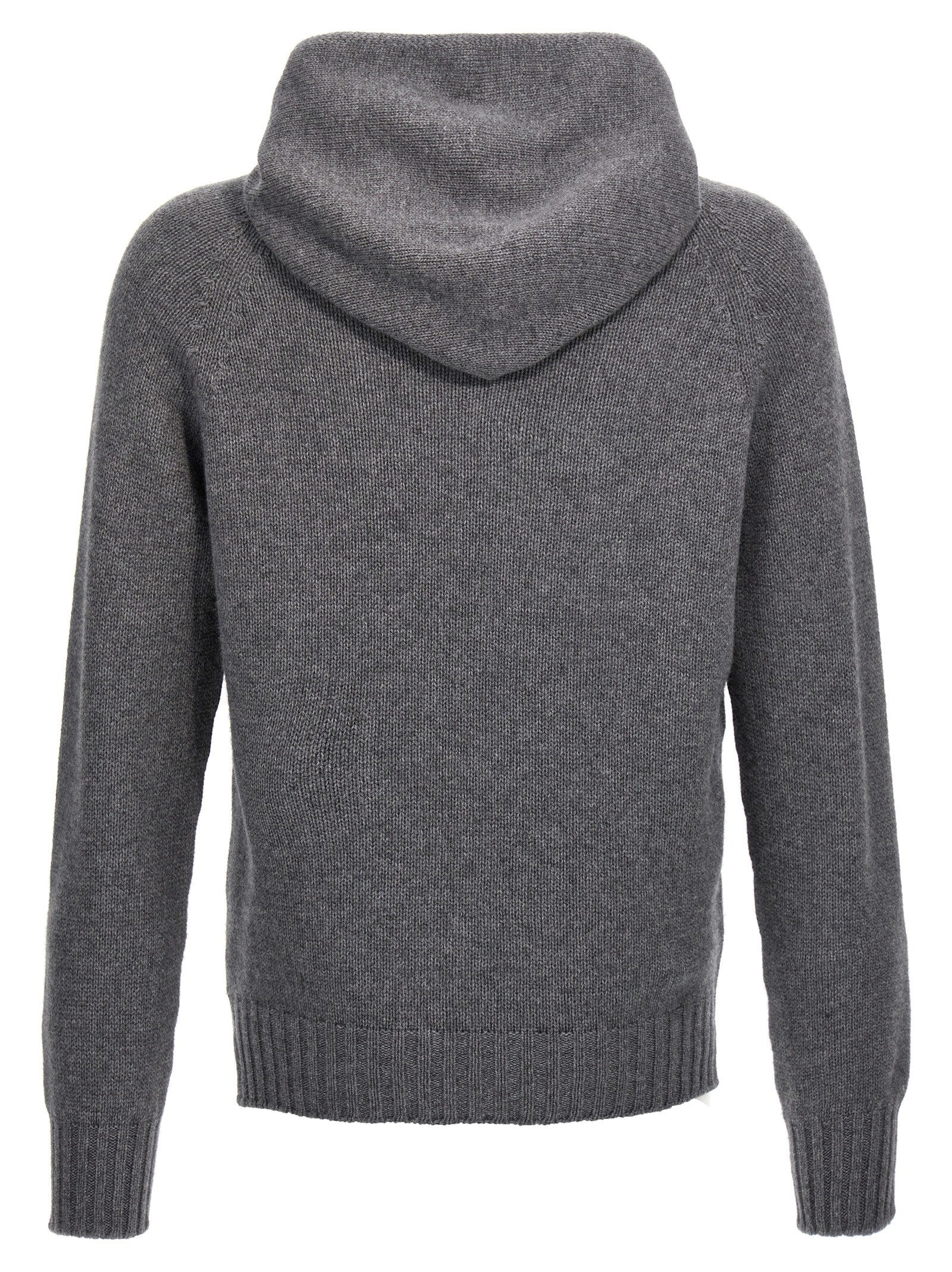 ma' ry' ya Wool Hooded Sweater Grey