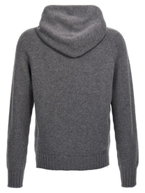 ma' ry' ya Wool Hooded Sweater Grey