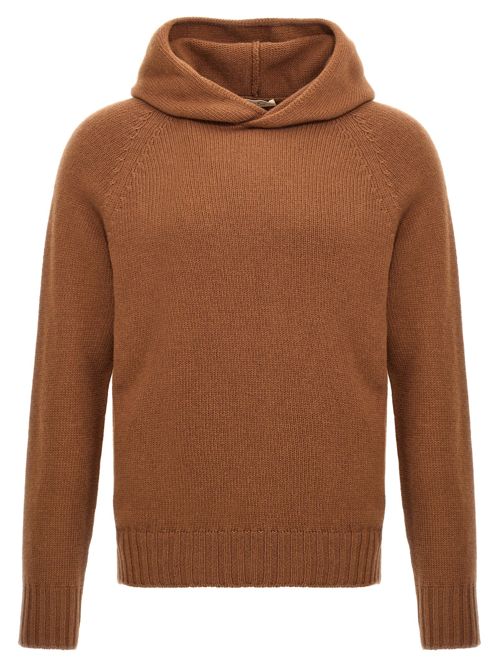 ma' ry' ya Wool Hooded Sweater Brown