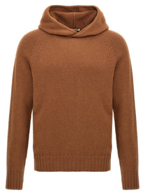 ma' ry' ya Wool Hooded Sweater Brown